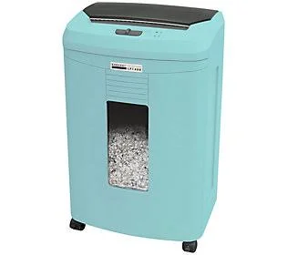 Embassy 12-Sheet Microcut Shredder w/ 140 Sheet Auto, Turquoise