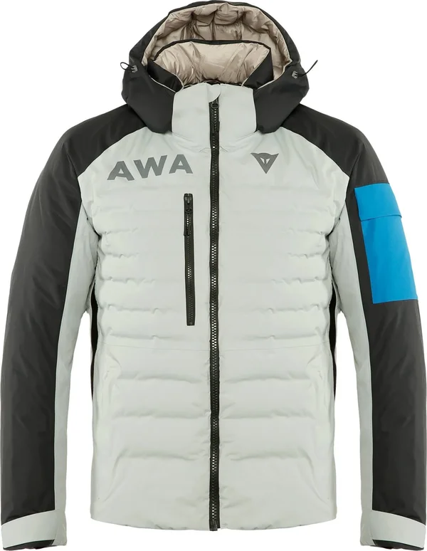 Dainese Awa Black, Textile Jacket - Light Grey/Black/Blue - XXL