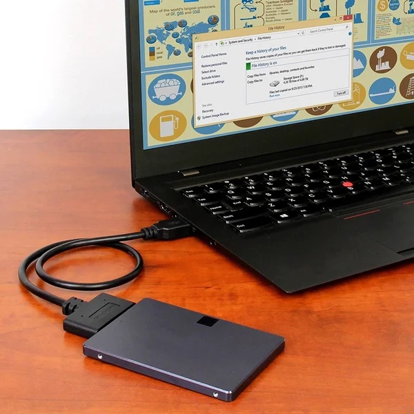 StarTech.com USB C to SATA Adapter Cable - for 2.5 - 3.5x22 SATA Drives - 10Gbps - USB 3.1 - SATA to USB Adapter - External Hard