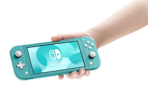 Nintendo Switch Lite (Turquoise) Bundle with 6ave Cleaning Cloth + Yoshi&s Crafted World
