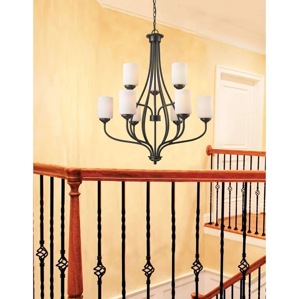 Z-Lite 414-9 Cardinal 9-Light Chandelier - Olde Bronze