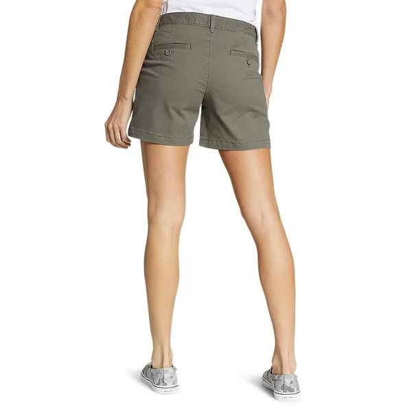 Eddie Bauer Women's Willit Stretch Classic Wash Shorts - 5x22 - Green - 4
