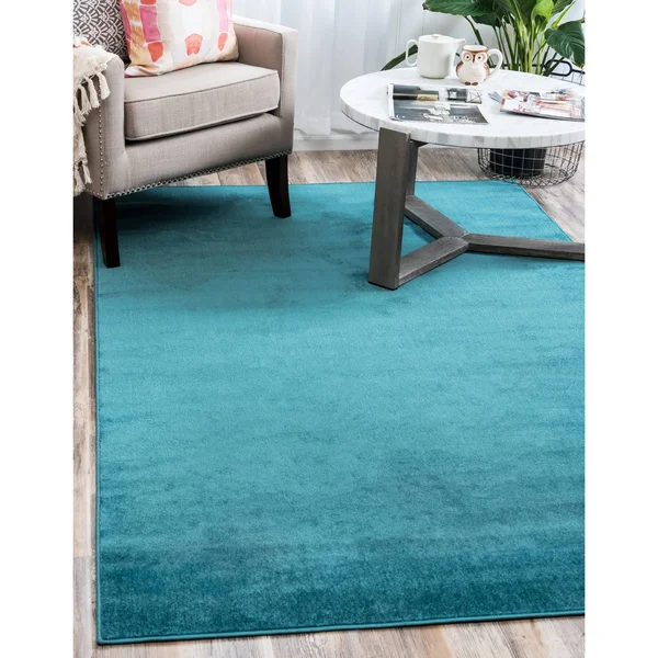 Unique Loom Solid Williamsburg Area Rug (2&9x22 x 9&10x22 Runner - Navy Blue)