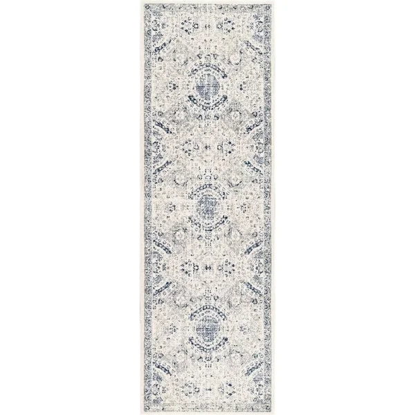 nuLOOM Minta Vintage Area Rug - 4& Round, Blue