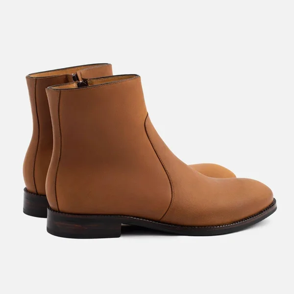 Beckett Simonon Easton Side-Zip Boots - Pull-Up, Walnut, Size 9.5, Men's Boot