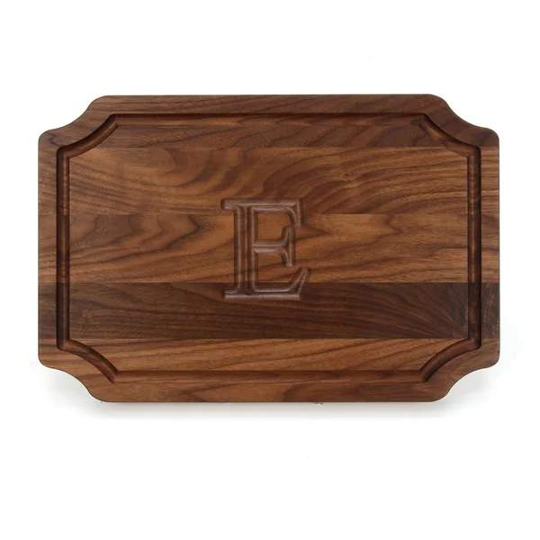 Bigwood Boards W310-E Cutting Board - Personalized Cutting Board, Large Cheese Board, Walnut Wood Cutting Board and Serving Tray