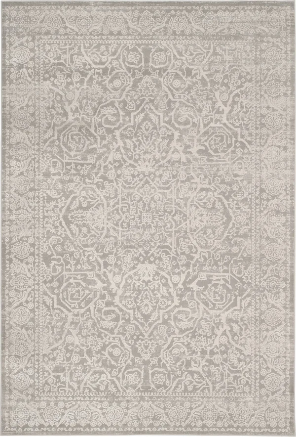 Safavieh PRN714G Princeton Grey, Beige Area Rug - 5& x 5& Round
