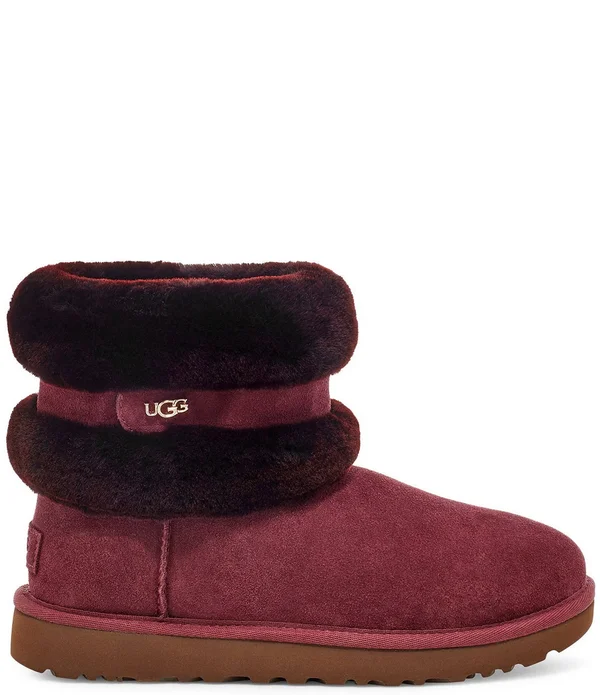 Ugg Women's Fluff Mini Belted Suede 1112483 - 5 - Black