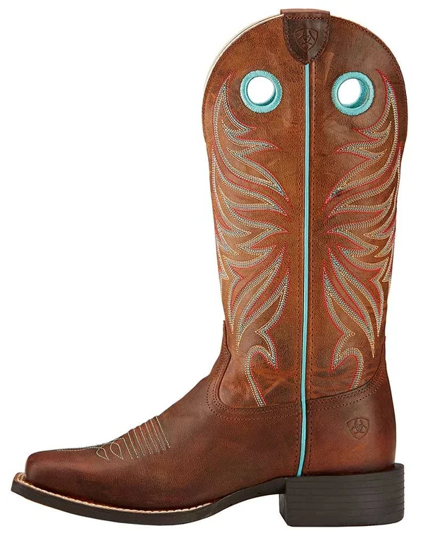 Ariat Women's Round Up Ryder Boot - Sassy Brown B - 6