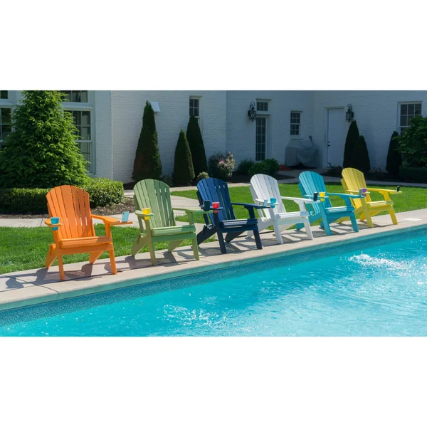 Folding Adirondack Chair with Smart Phone Holder - Eagle Collection - Walnut