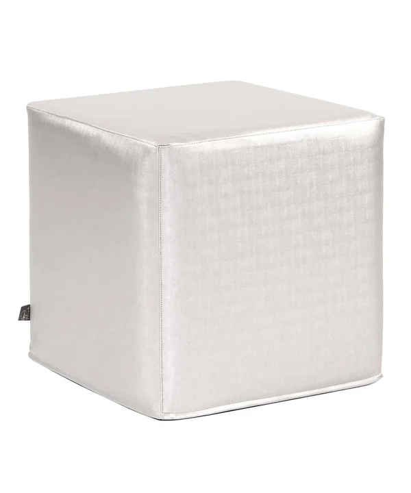Howard Elliott No Tip Block Ottoman Mercury