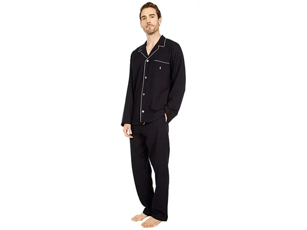 Polo Ralph Lauren Men's Plaid Flannel Pajama Pants - Polo Black Solid