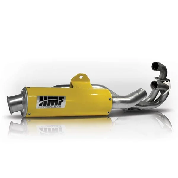 HMF Racing Brushed Performance Full System Exhaust for Honda TRX 400EX 99-14 End Cap- Turn-Down-Black