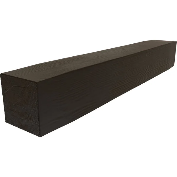 Ekena Millwork MANUSD08X10X60NS 8x22H x 10x22D x 60x22W Sandblasted Faux Wood Fireplace Mantel, Natural Ash