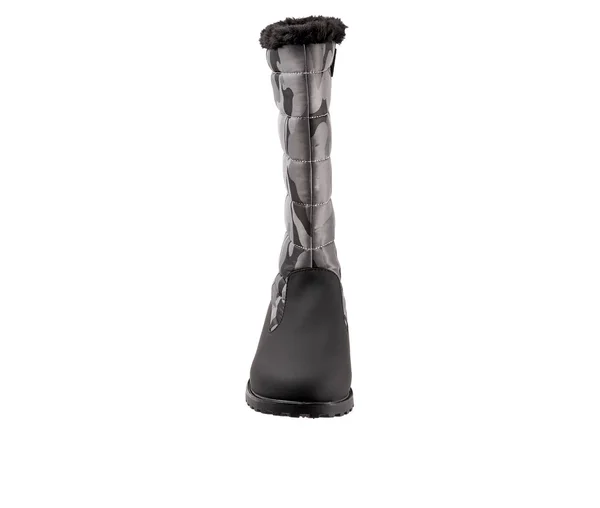 Women's Benji High Boot by Trotters in Black Dark Camo (Size 6 1/2 M)