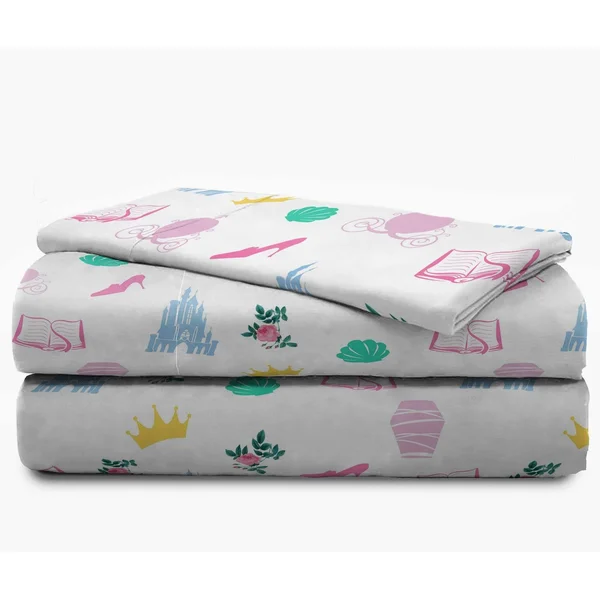 Disney Princess Sassy Sheet Set, Full, 39" x 75"