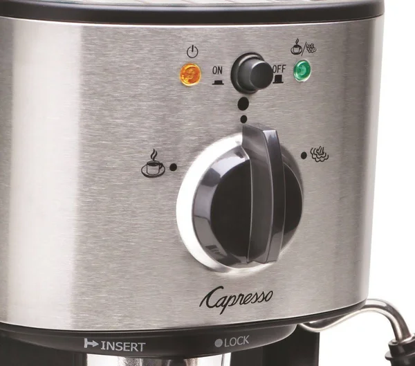Capresso EC100 Espresso and Cappuccino Machine, Black/Silver