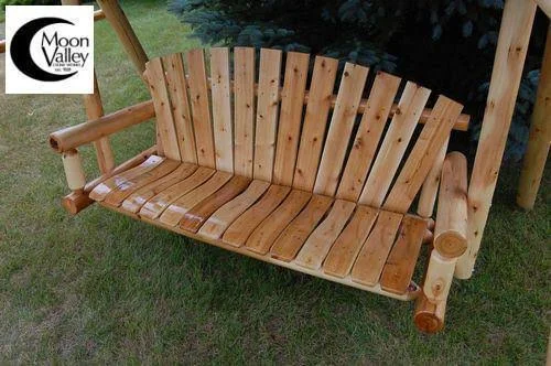 Outdoor Lawn Swing A-Frame Varnish, 4ft Lawn Swing and Frame