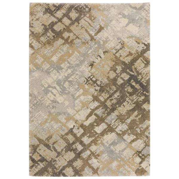 Addison Rugs Ankara 15 Silver 8 ft. x 10 ft. Abstract Lattice Area Rug
