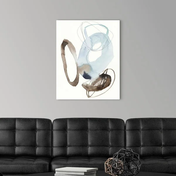 Blue & Umber Rounds I, Canvas Wall Art, 24x30, Great Big Canvas