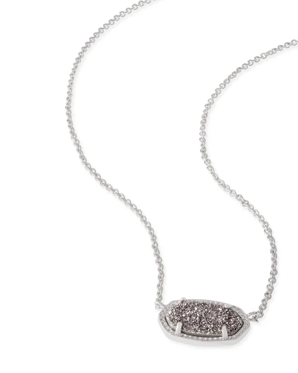 Kendra Scott Gold ELISA Necklace Black Drusy