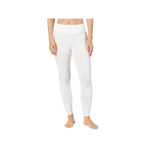 Cuddl Duds Softwear High-Waist Leggings - Ivory