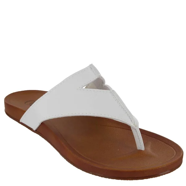 Mia Amore Patriciaa Sandal, Women's, White, Size 6, Sandals, Flat