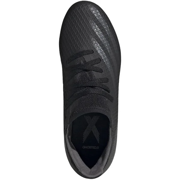 Adidas x Ghosted.3 FG Football Boots - Youth - Black/Grey/Black
