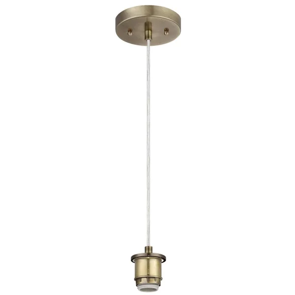 Westinghouse 6102100 1 Light Adjustable Mini Pendant Antique Brass Finish