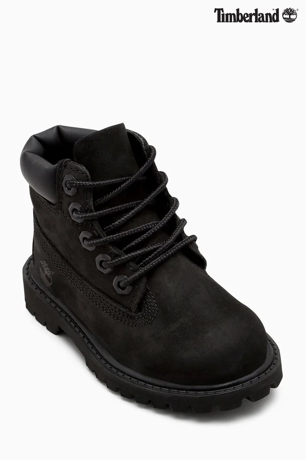 Kid's Timberland &6 inch Premium& Waterproof Boot, Size 6 M - Black