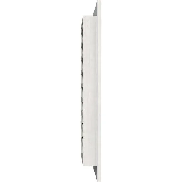 Ekena Millwork GVWVE14X1801RFPWR 14x22W x 18x22H Vertical Gable Vent (19x22W x 23x22H Frame Size): Primed, Functional, Rough Saw