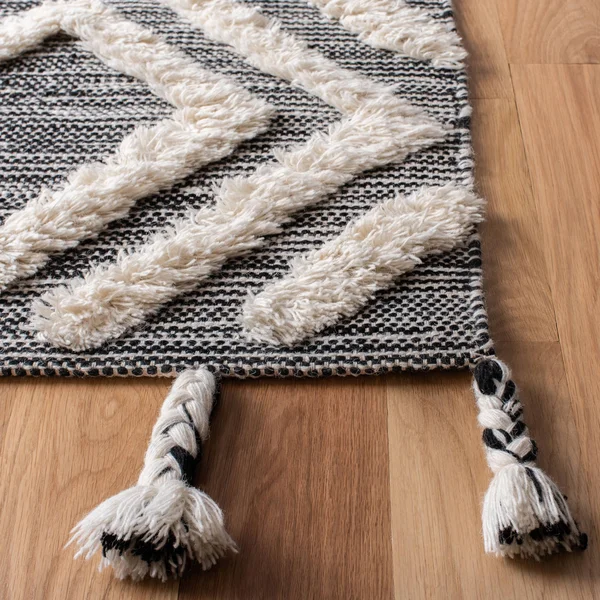 Safavieh Kenya Rug Collection KNY331Z - Black - Ivory - 8& x 10&