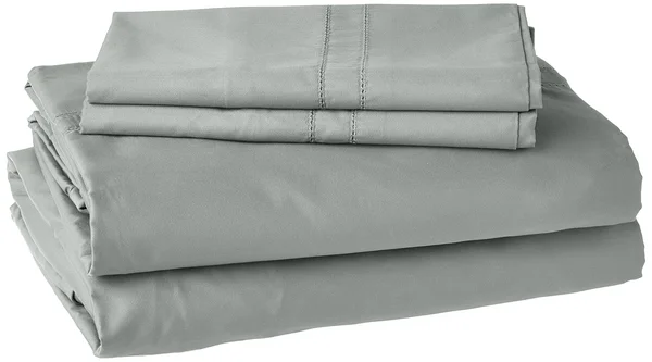 Pointehaven Deep Pocket 620 Thread Count Long Staple Cotton Sheet Set (Queen - Grey)