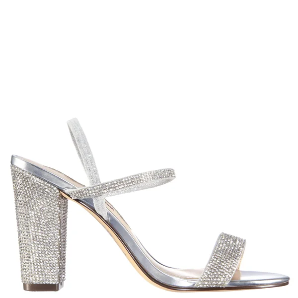 N by Nina Womens Sanchia Sandal - Silver - Size 9.5M