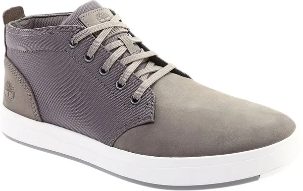 Timberland Davis Square Canvas/Leather Chukka 12 Men's Grey