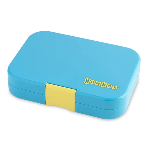 Yumbox (Kai Blue; Emoji Tray) Leakproof Bento Lunch Box Container for Kids
