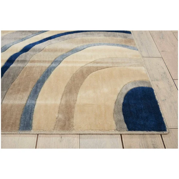 Nourison Somerset ST81 7&9x22 x 10&10x22 Ivory Blue Area Rug