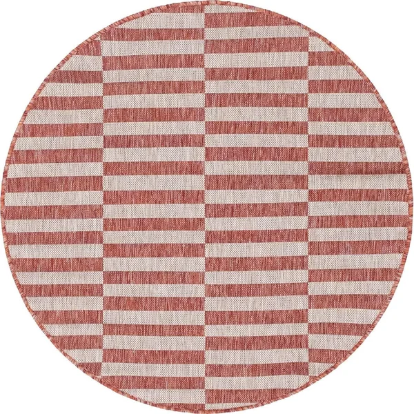 Outdoor Striped Light Aqua 8x11 Area Rug Indoor Outdoor Rug