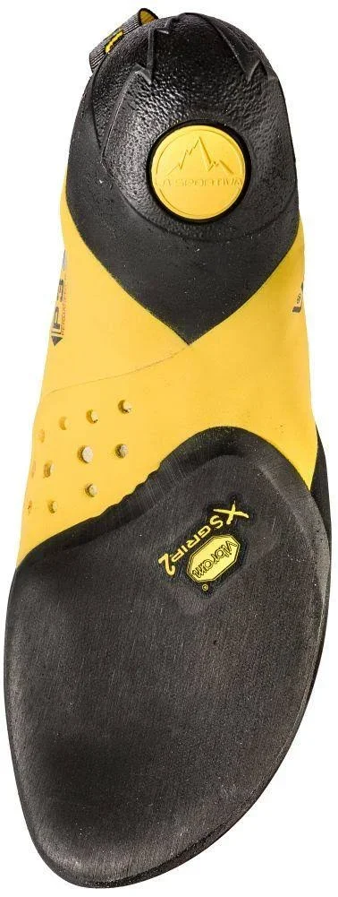 La Sportiva Men's Solution Climbing Shoe - 44.5 - White - Yellow
