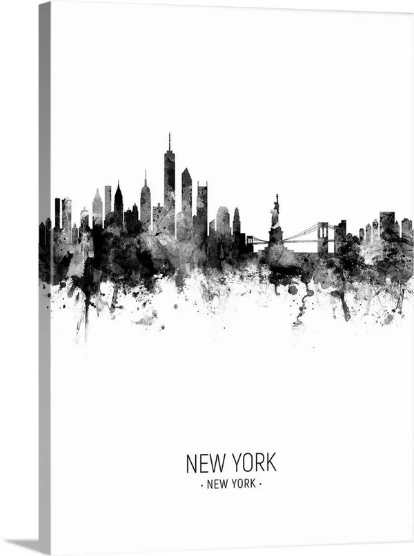 New York Skyline, Canvas Wall Art, 30x40, Great Big Canvas