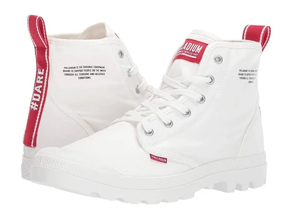 Palladium Boots Unisex Pampa Hi Dare Star White