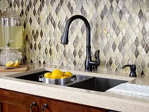 Pfister Wheaton 1-Handle Pull-Down Kitchen Faucet with Soap Dispenser - Tuscan Bronze