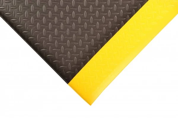 Notrax 419S0312BY Antifatigue Runner - black, yllwbrdr, 3X12Ft