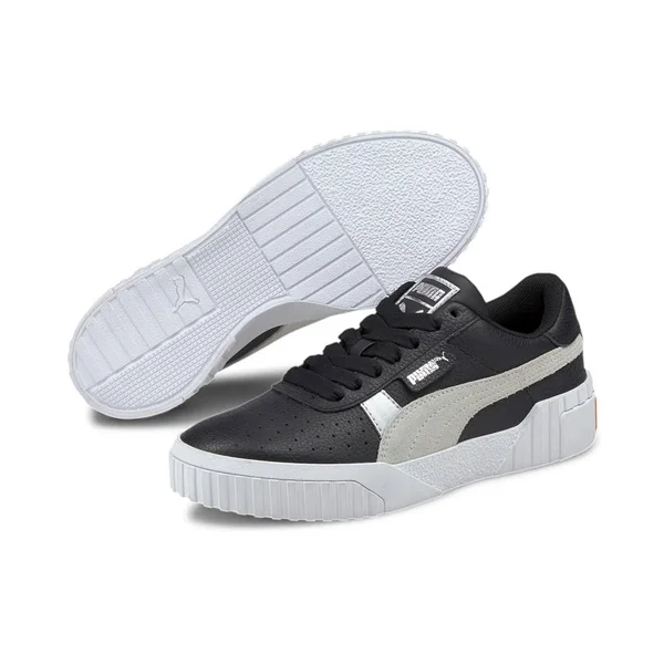 Puma Cali Varsity Shoes White Black Women - 38.5