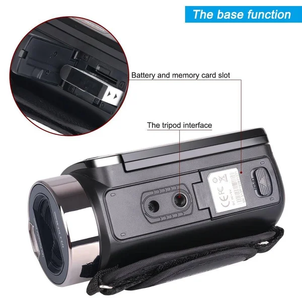 Camera Camcorders - Besteker Portable 1080p 24MP 16x Digital Zoom Video Camcorder with 2.7x22 LCD and 270 Degree Rotation Screen