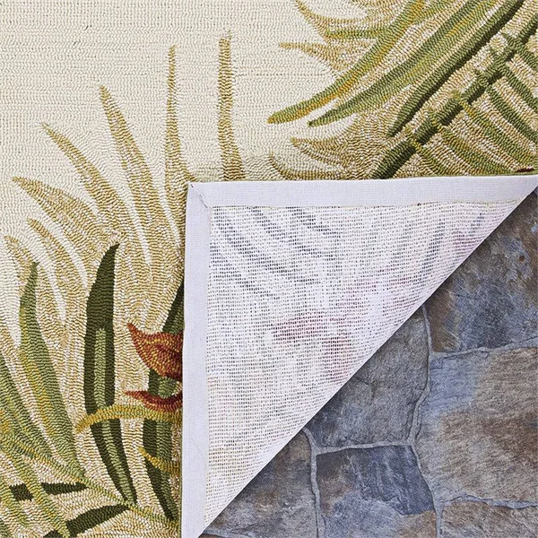 Couristan Covington Tropic Gardens Sand/Multi Area Rug - 3&6x22 x 5&6x22