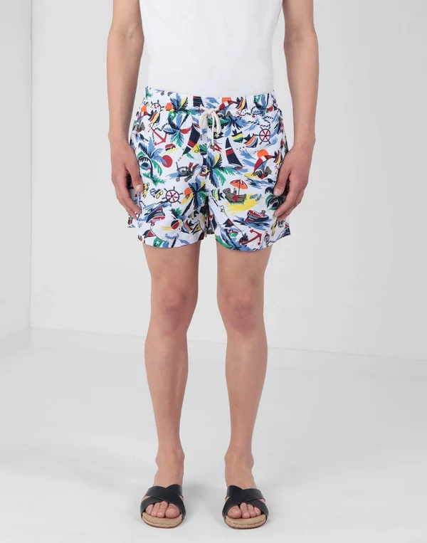 Polo Ralph Lauren Recycled Polyester Traveler Men's Swim Shorts - Multi