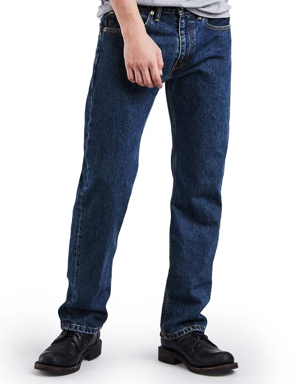 Levi&s 505 Regular Fit Jeans (Big & Tall) - Men's - Dark Stonewash 50x29