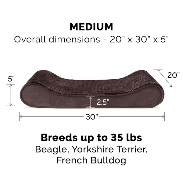FurHaven Pet Bed, Memory Foam Minky Plush & Velvet Luxe Lounger Dog Bed - Jumbo - Gray