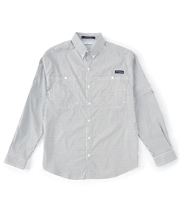 Columbia Men's PFG Super Tamiami Long Sleeve Shirt, Size: 2XL, Black